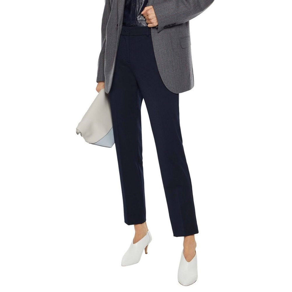 NEW WEEKEND MAX MARA Twill slim-leg pants Size 2